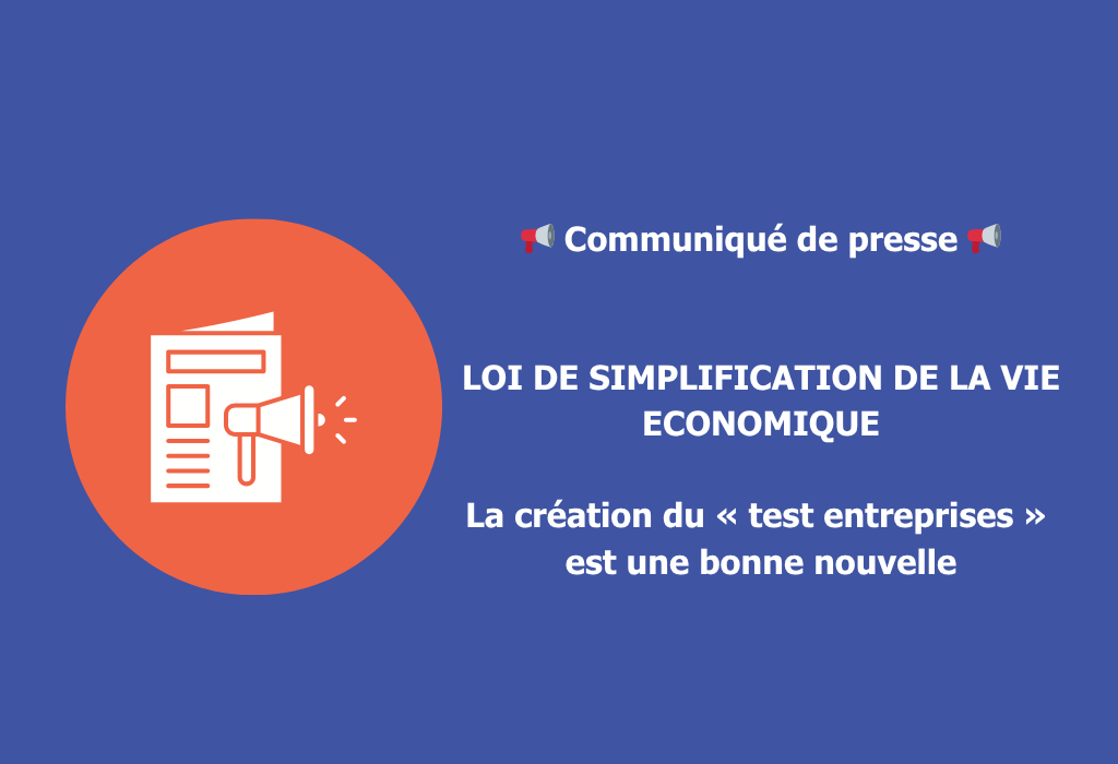 LOI DE SIMPLIFICATION DE LA VIE ECONOMIQUE